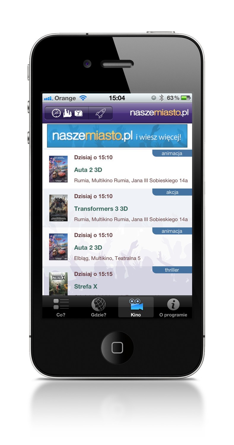 Rozrywka NaszeMiasto.pl już na iPhone'a