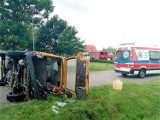 W Rzyszczewie zderzenie dwóch busów. W autach 7 pasażerów ZDJĘCIA