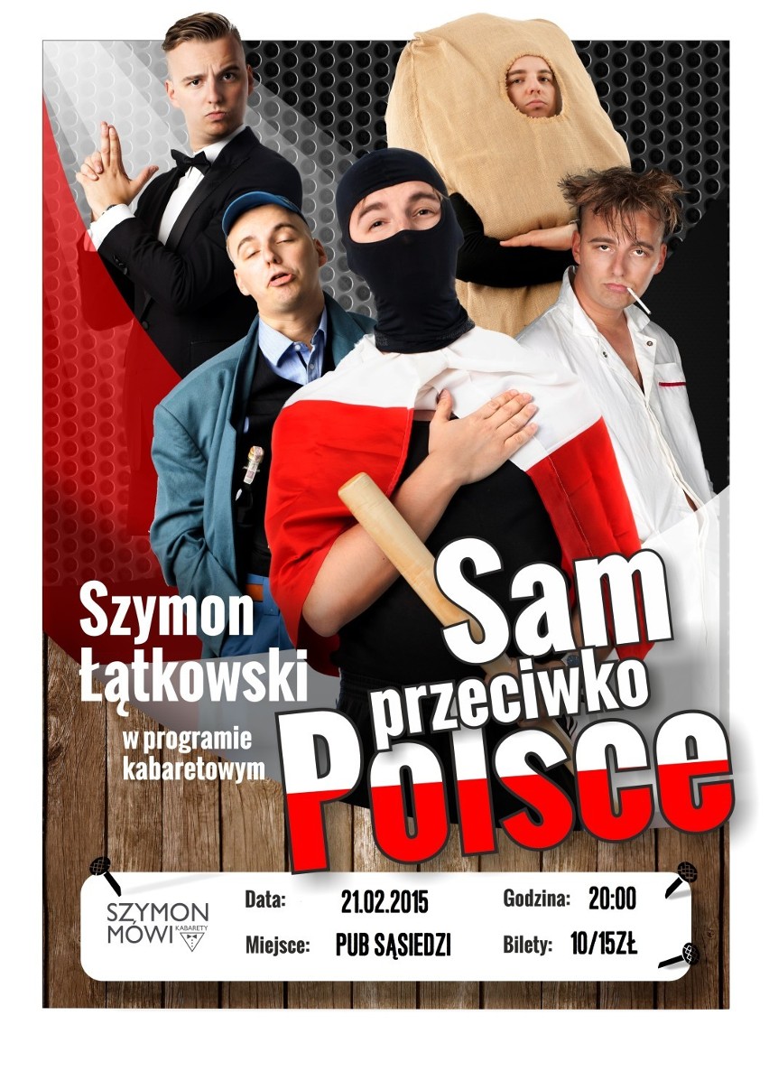 Szymon Łątkowski w programie kabaretowym "Sam Przeciwko...