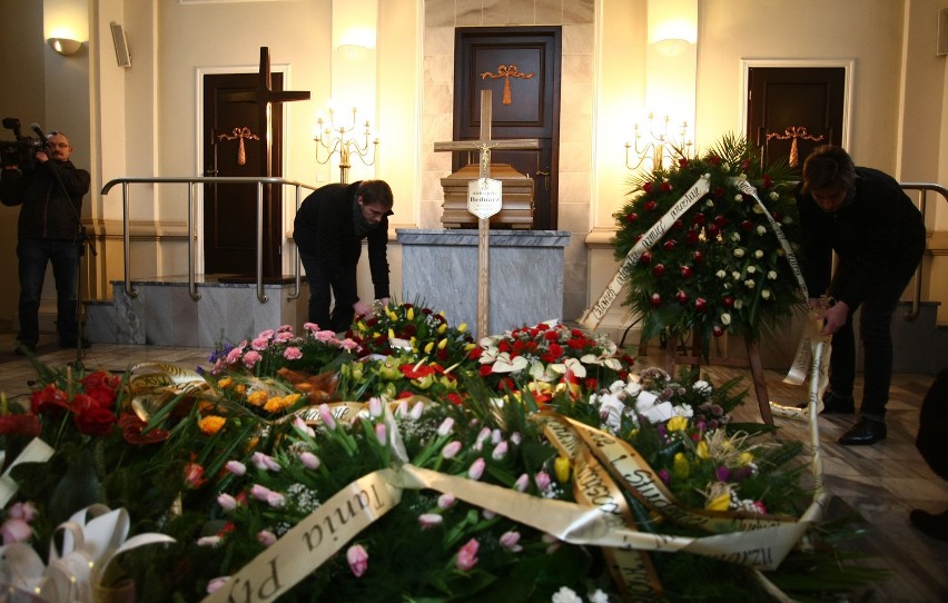 Pogrzeb Aleksandra Bednarza na cmentarzu na Dołach w Łodzi.