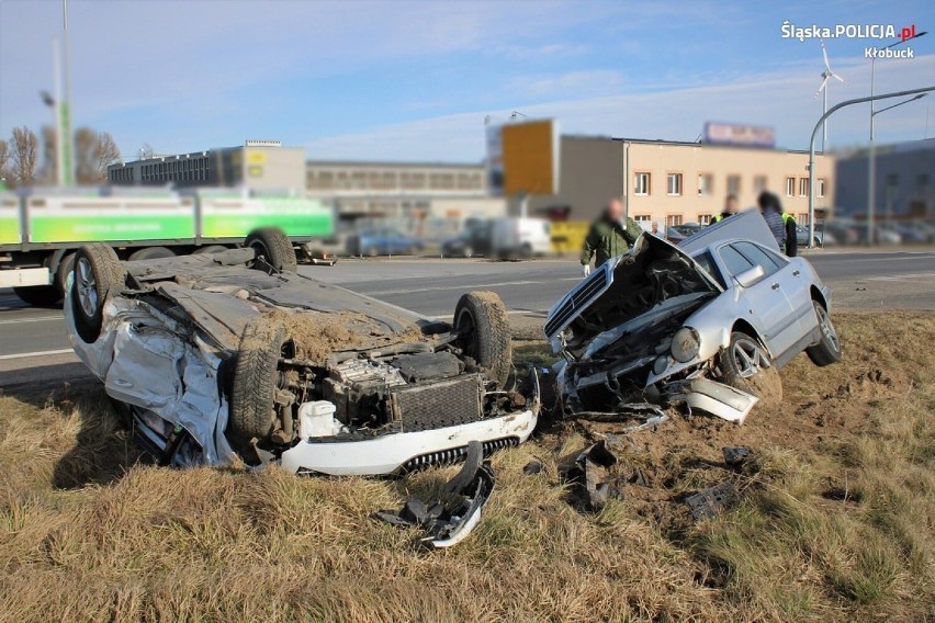 Wypadek na ulicy Górniczej w Kłobucku. Kierowca uciekł przed przyjazdem policji