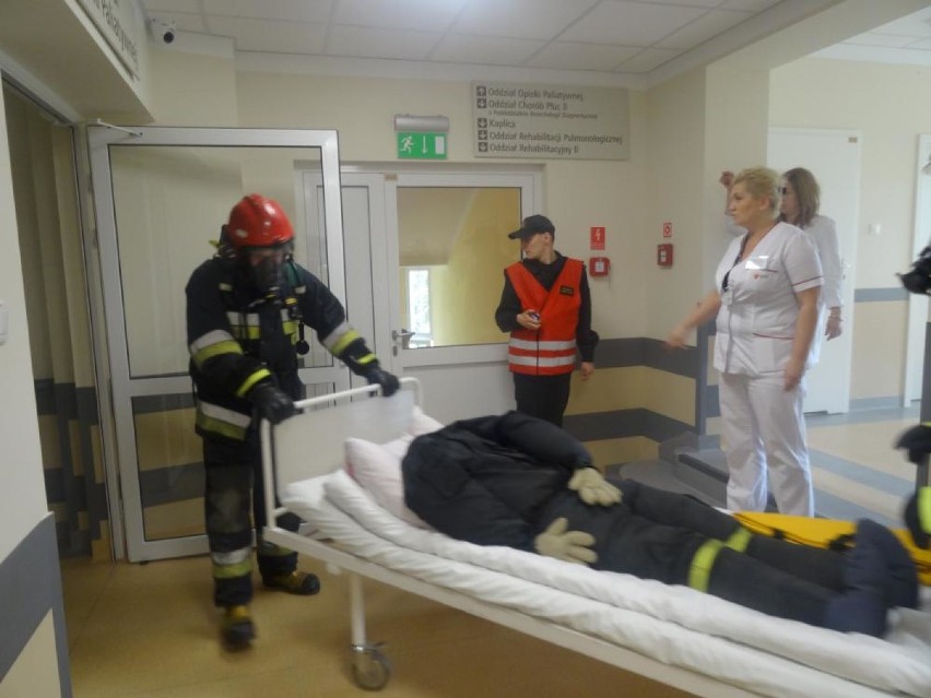 WCPiT w Chodzieży: Ćwiczenia ewakuacyjne w "sanatorium"...