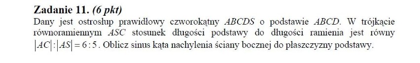 Matura 2011: matematyka - poziom rozszerzony - arkusze i...