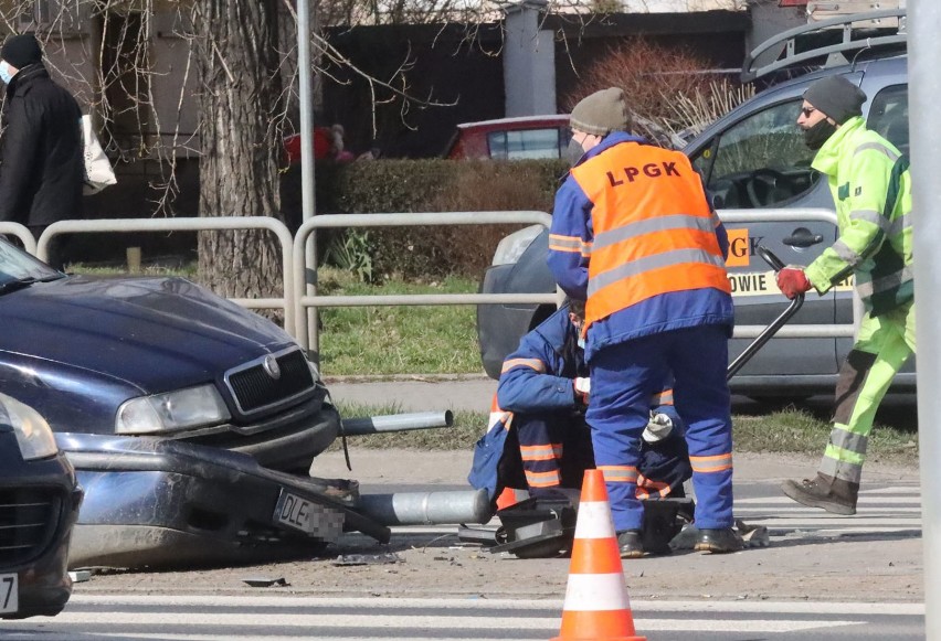 Wypadek na ulicy II Armii Wojska Polskiego w Legnicy