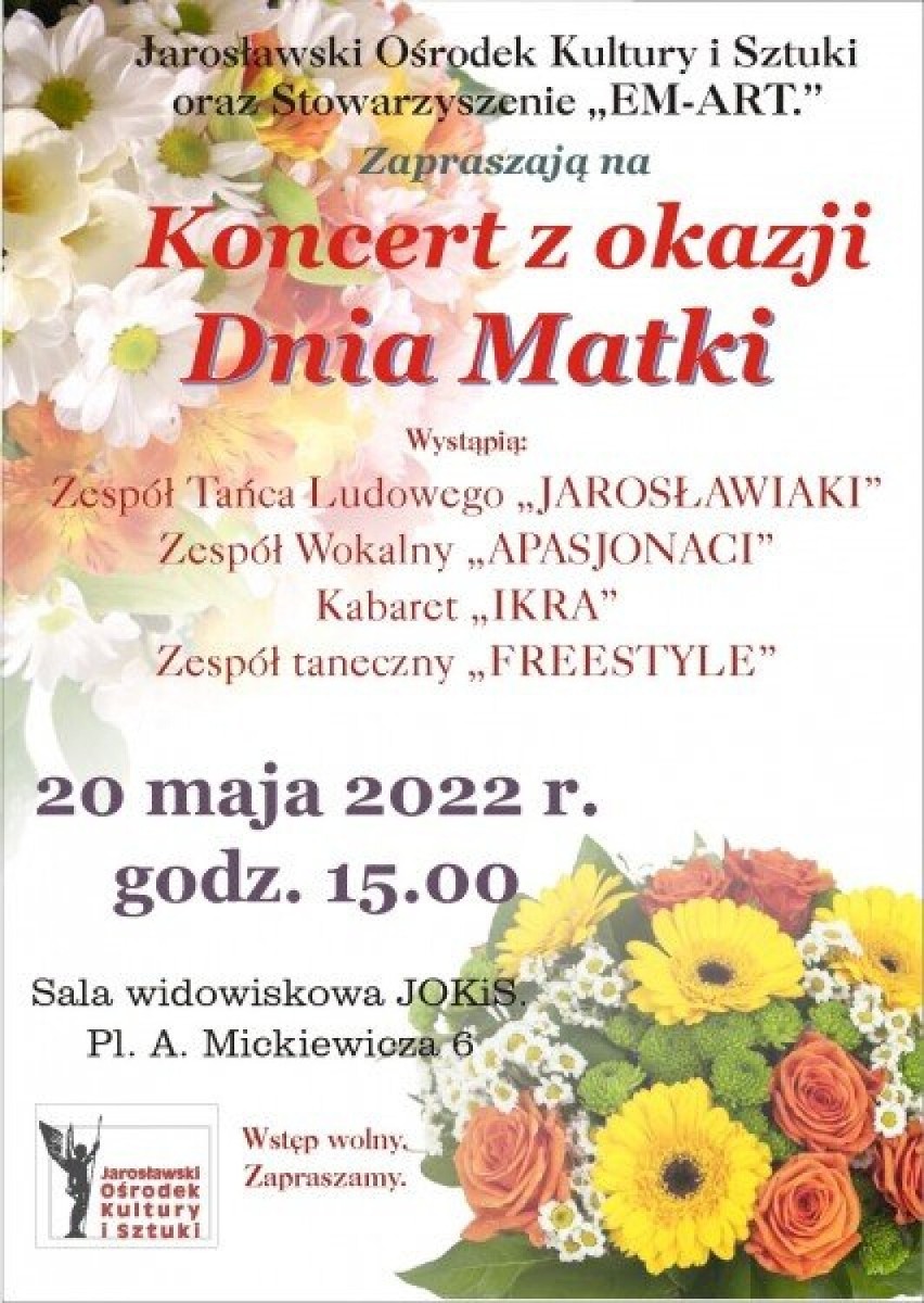 20 maja (piątek) o godz. 15.00 Jarosławski Ośrodek Kultury i...