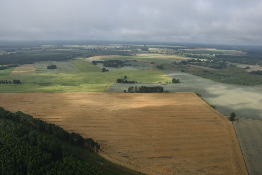 Nasze miasto Szczecinek - jezioro, lasy, pola widziane z góry [zdjęcia]