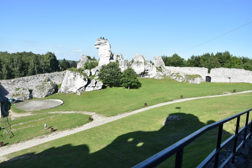 Zamek Ogrodzieniecki w Podzamczu jest obecnie remontowany,...