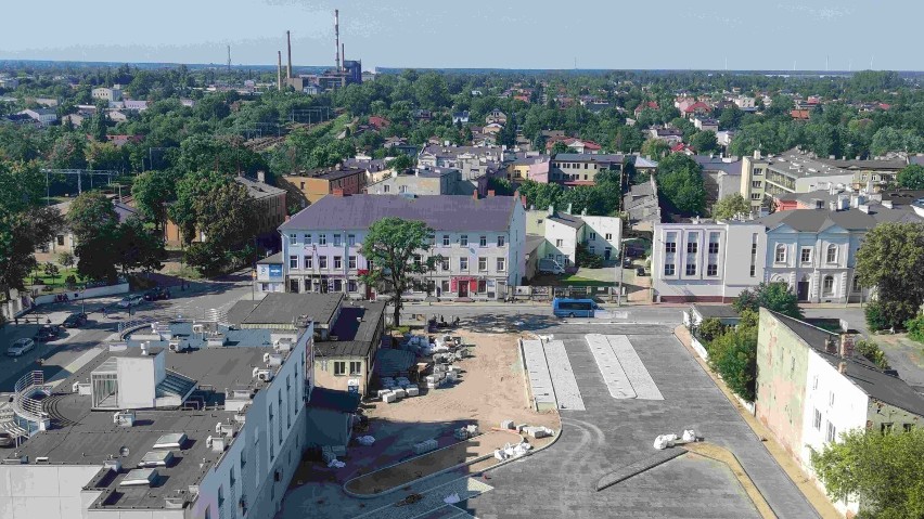 Piotrków, widok z tarasu wieży ciśnień