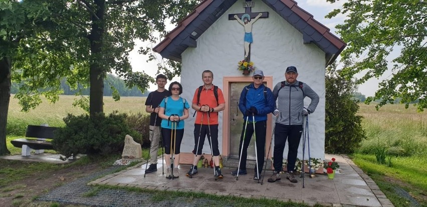 Pasjonaci nordic walking pielgrzymowali na Górę św. Anny