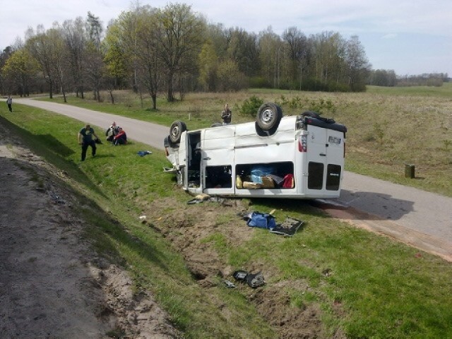 Wypadek busa na Lubelskiej w Olsztynie