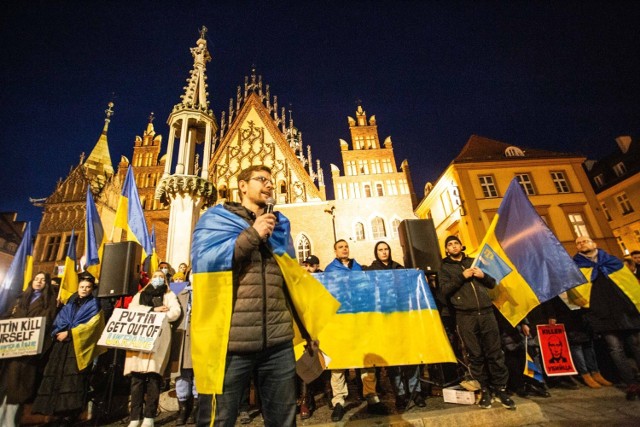 Manifestacja poparcia dla Ukrainy 24.02.2022