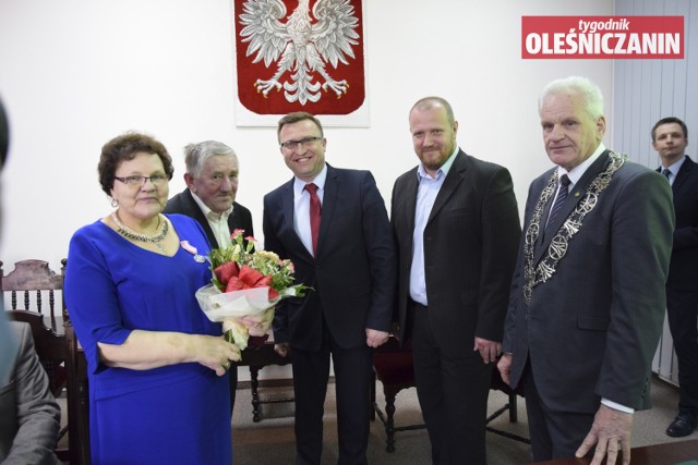 Janina i Bogusław Mendak, a także Zenona i Marian Hoffman obchodzili złote gody