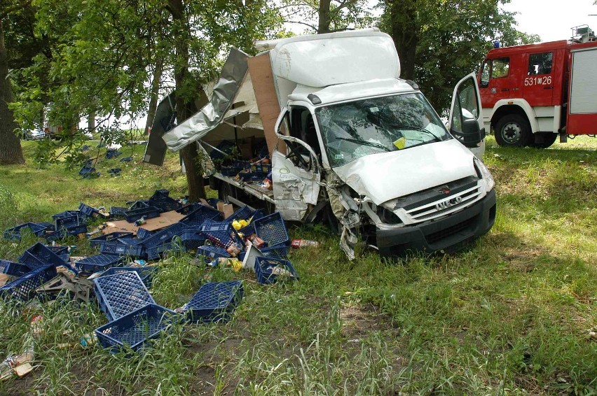 Wypadek na drodze nr 55 ZDJĘCIA