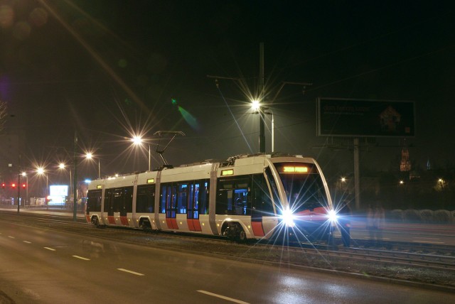 Tramino podczas jazdy próbnej