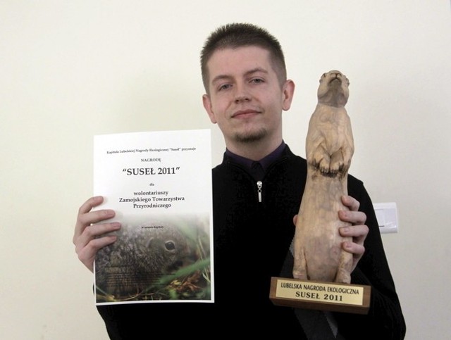 "Suseł 2011" powędrował do wolontariuszy z Zamojskiego Towarzystwa Przyrodniczego