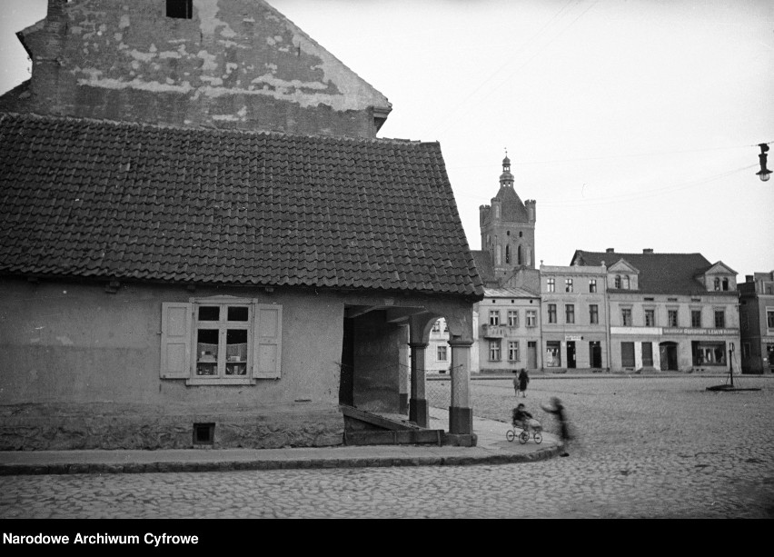 Tak dawniej wyglądały kamienice na golubskim rynku