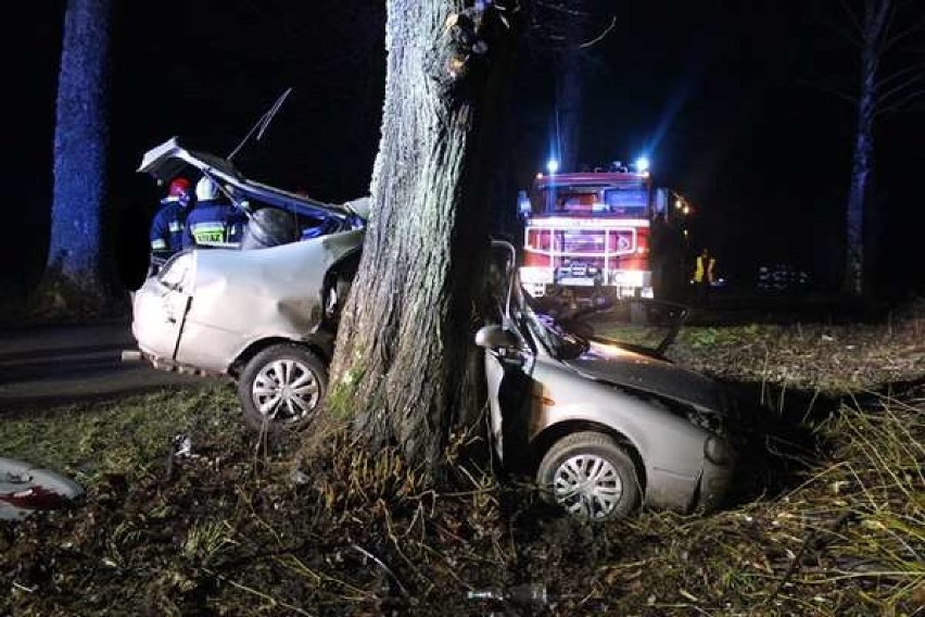 Wypadek w pobliżu Pieniężna