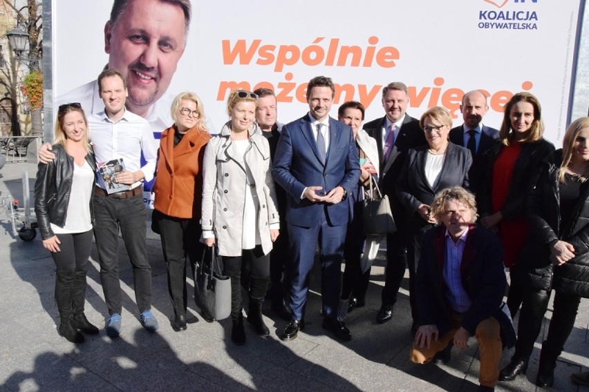 Rafał Trzaskowski, nowy prezydent Warszawy, w Bielsku-Białej poparł Jarosława Klimaszewskiego [ZDJĘCIA]