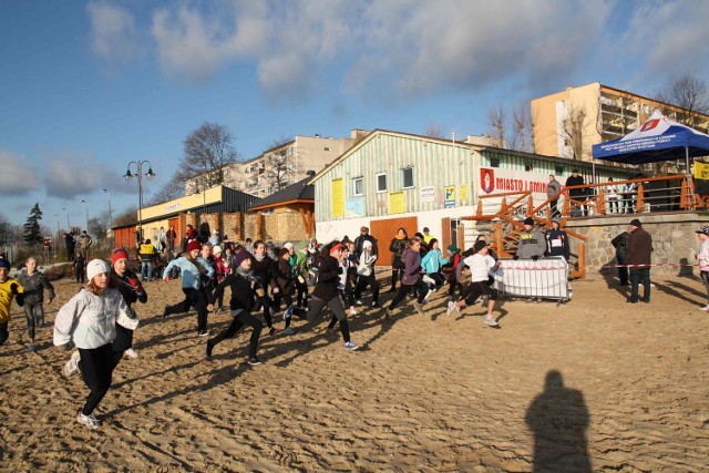 Start do jednego z biegów towarzyszących podczas pierwszych zawodów XIII Grand Prix