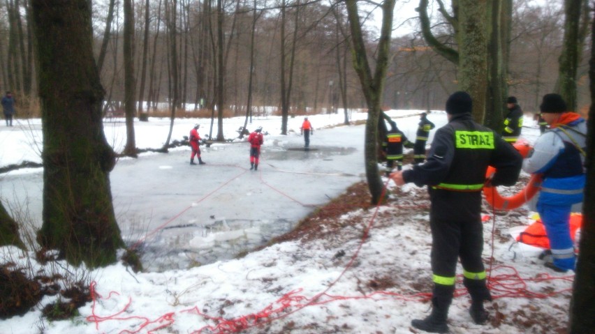 Zimowe ćwiczenia ratownicze w Wejherowie