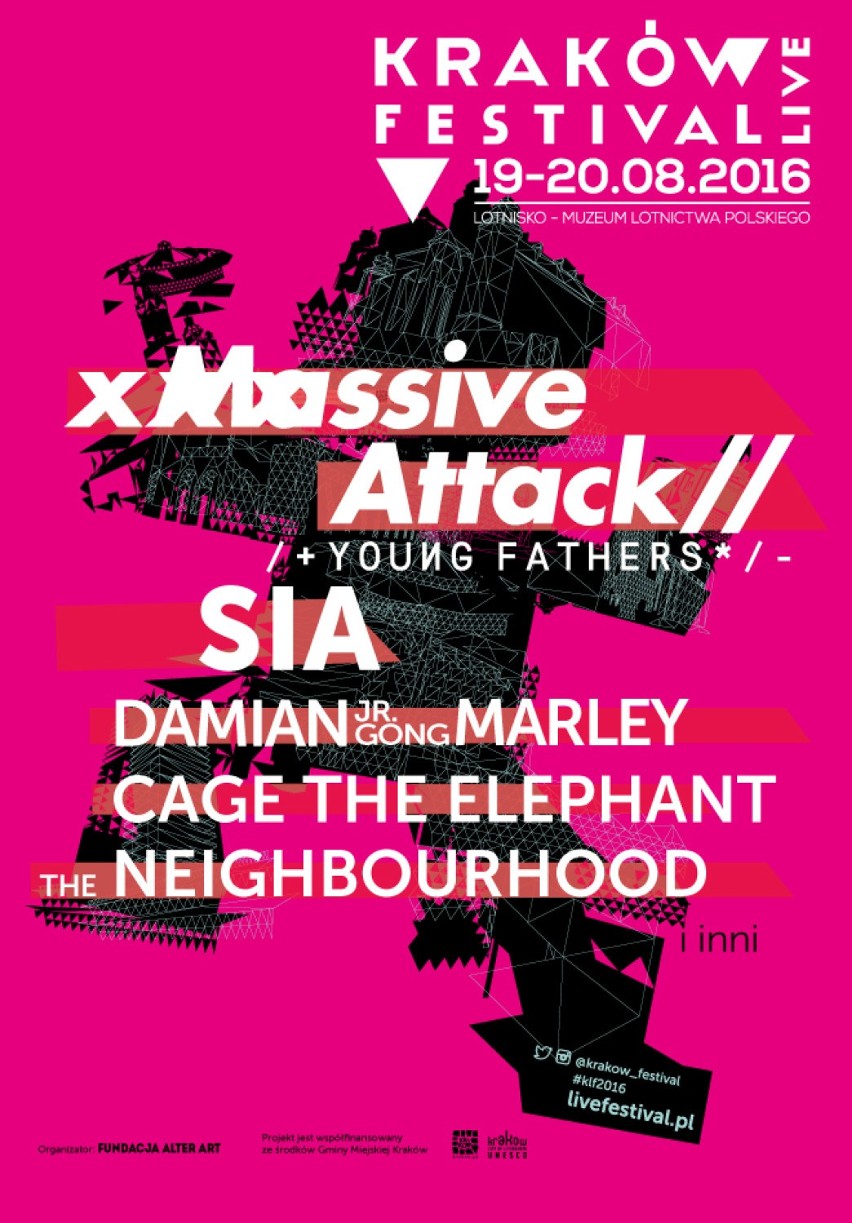 Kraków Live Festival 2016. Massive Attack, Sia zagrają w Czyżynach. Kto jeszcze?