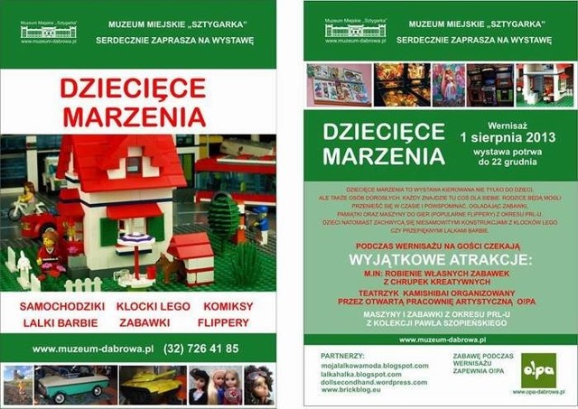 Wystawę "Dziecięce marzenia" będzie można zwiedzać w Muzeum Miejskim Sztygarka w Dąbrowie Górniczej aż do 22 grudnia