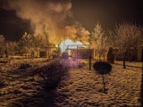 Pożar altanki na ogródkach działkowych w Koźminie Wlkp. [ZDJĘCIA]