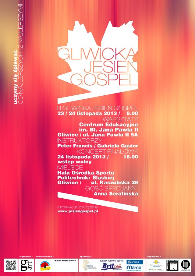III Gliwicka Jesień Gospel odbędzie się już 23 i 24 listopada.