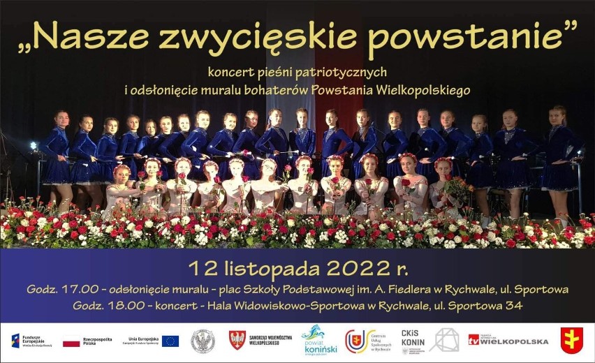  Rychwał. Koncert pieśni patriotycznych i odsłonięcie muralu bohaterów Powstania Wielkopolskiego  już 12 listopada!  