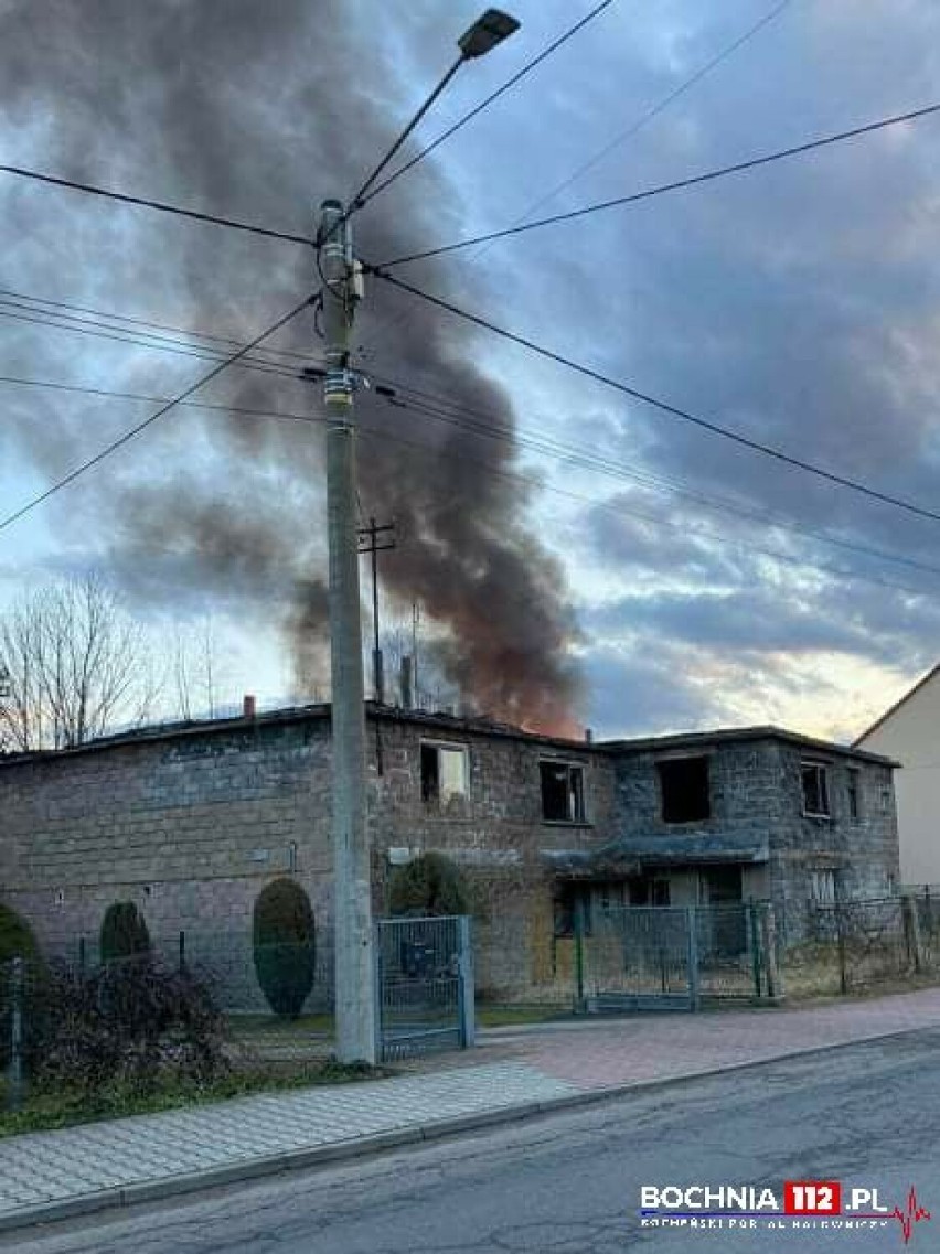 Pożar budynku gospodarczego w Rzezawie, 25.02.2022