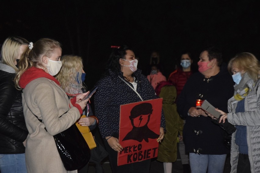Protest w obronie praw kobiet w Aleksandrowie Kujawskim