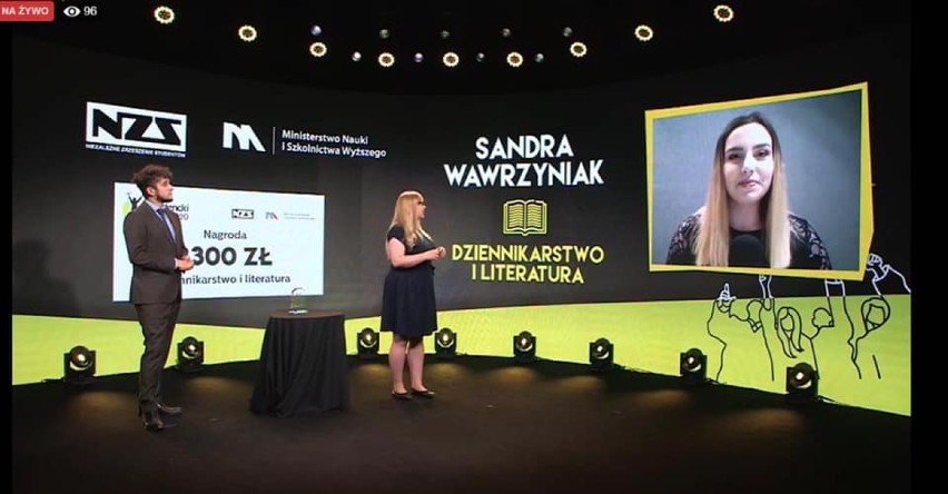 Sandra Wawrzyniak laureatką Studenckiego Nobla