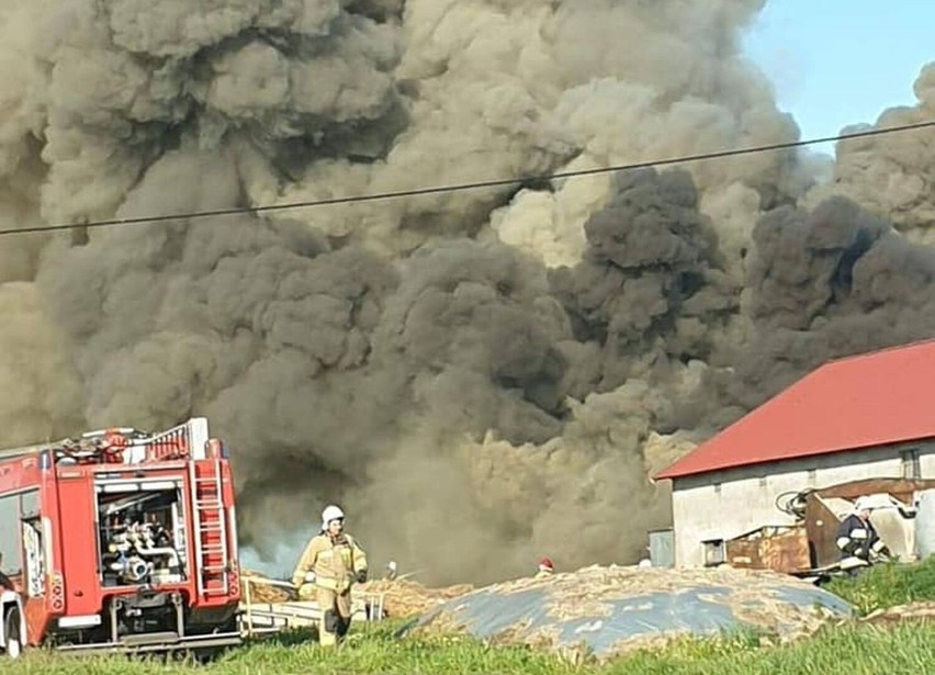 Pożar w Okoninie pod Grudziądzem. Straty są bardzo duże