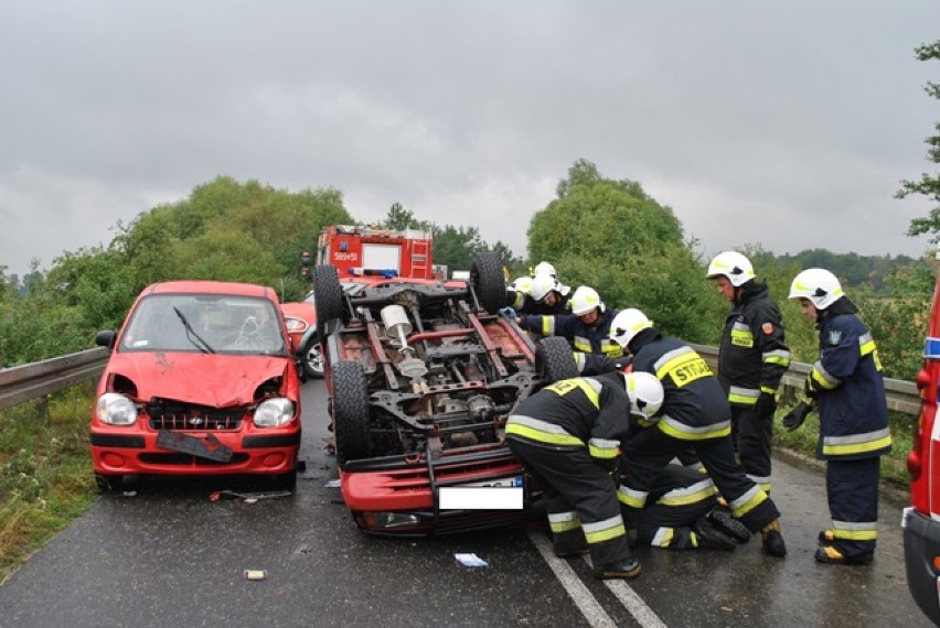 Wypadek na moście w Lądzie