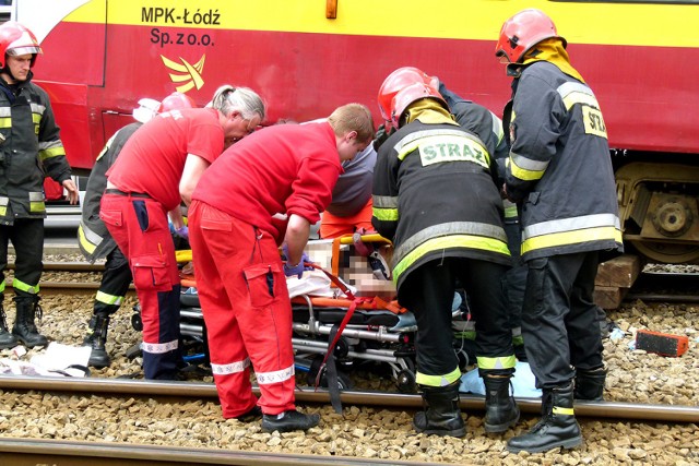 Wypadek na Pabianickiej w Łodzi. Nastolatek potrącony przez tramwaj