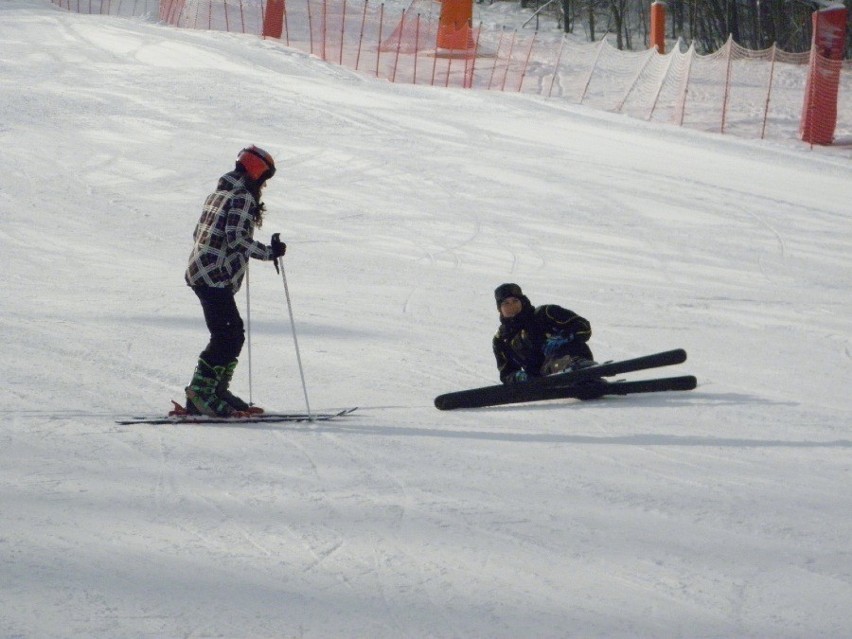 Ferie zimowe 2013 w Beskidach [ZDJĘCIA]. Zobacz tłumy na Dębowcu