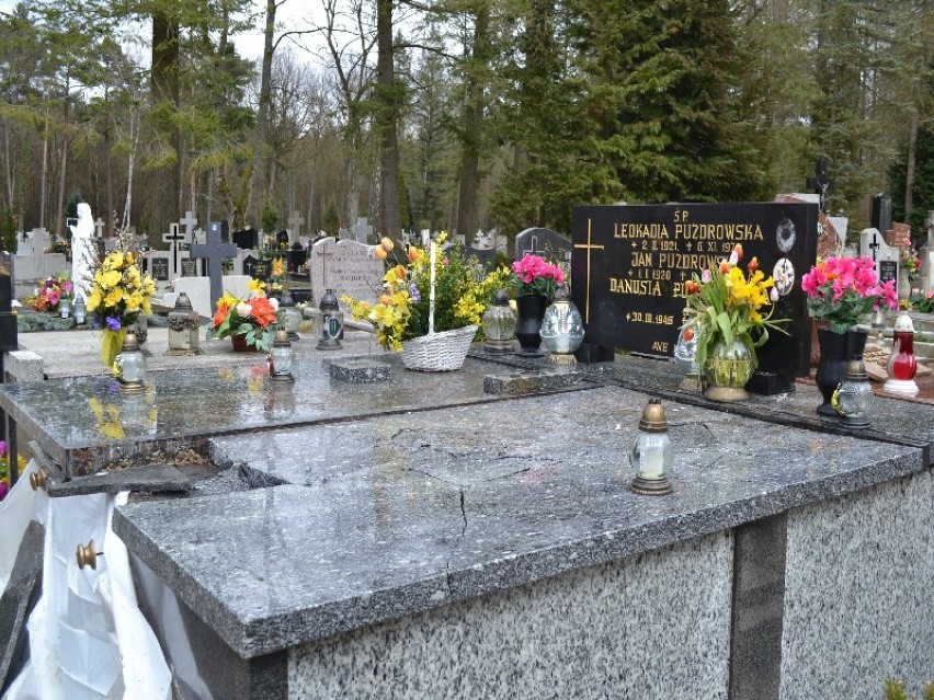 Zbezczeszczono grób na lęborskim cmentarzu
