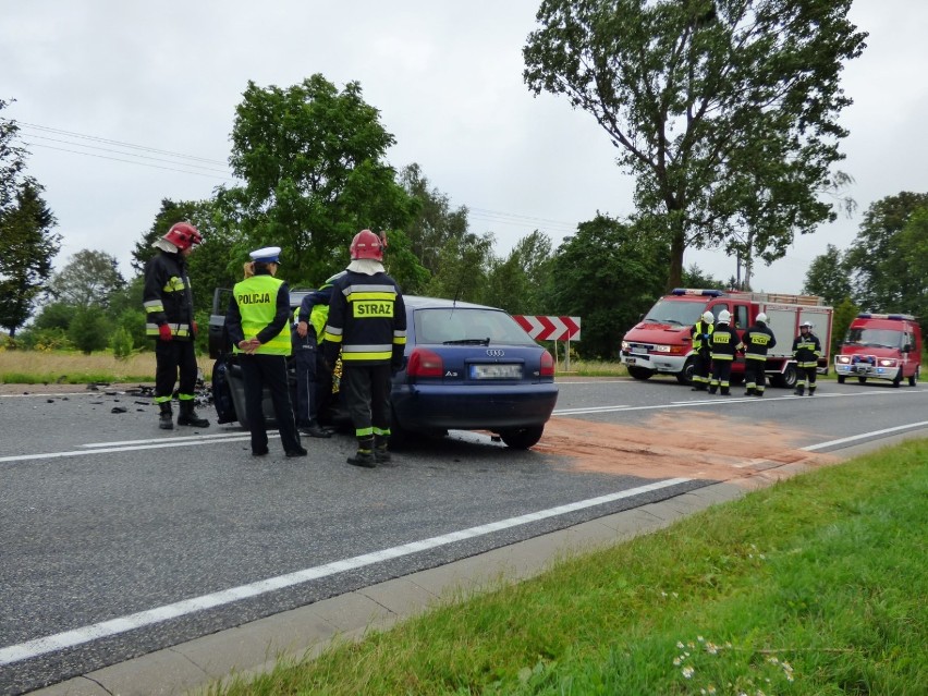 Wypadek między Barkowem a Uniechowem 18 07 2016