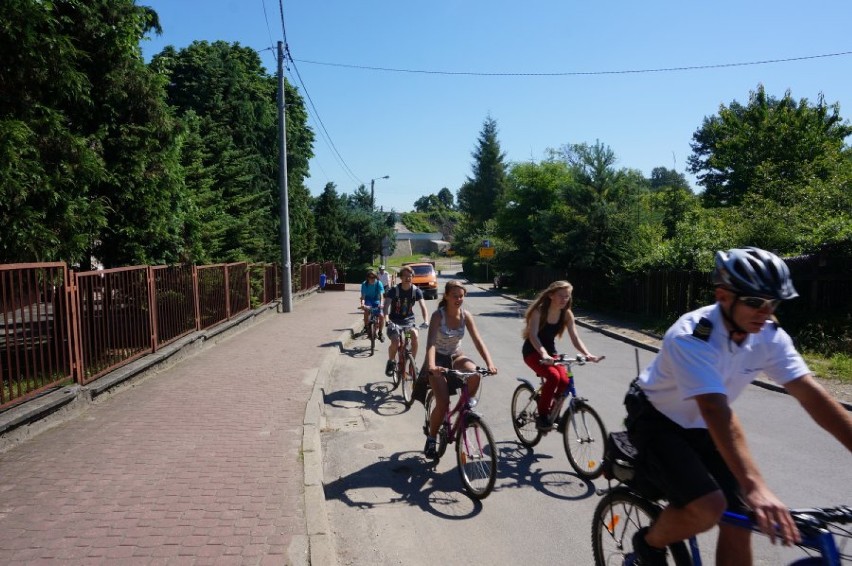 Akcja "Rowerem bezpiecznie do celu" w Mysłowicach