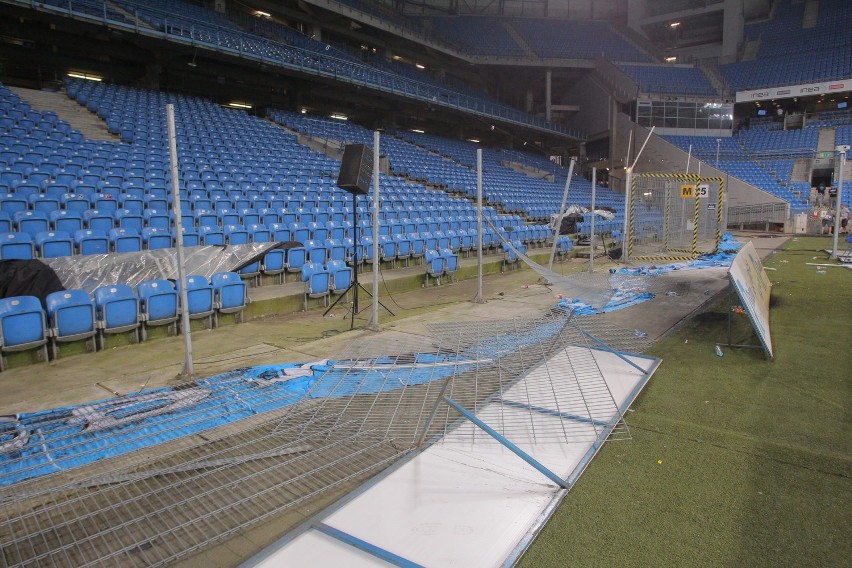 Lech Poznań: Tak wygląda zniszczony stadion po meczu z Legią