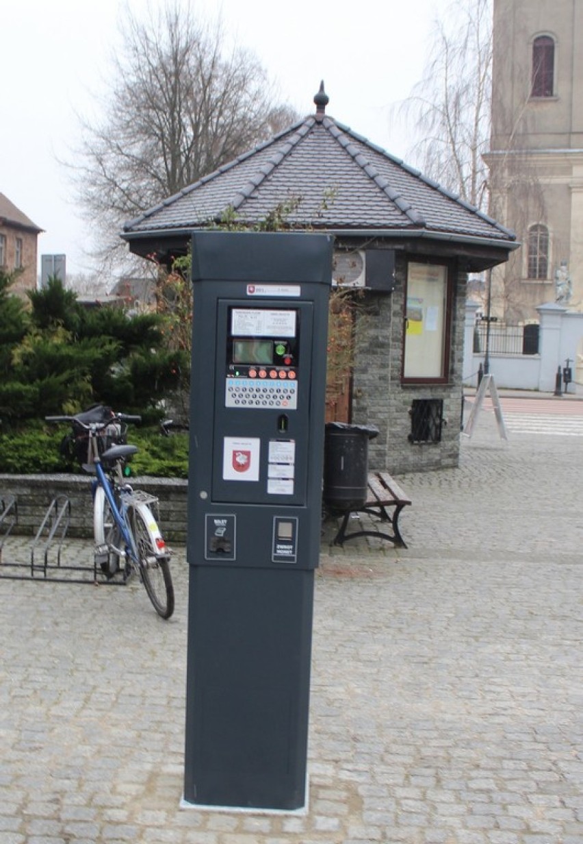 Pierwszy parkometr na zbąszyńskim Rynku, działa od dzisiaj godz.10.44