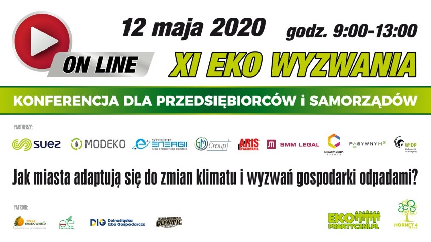 XI Eko Wyzwania: konferencja ekologiczna dla samorządów i firm w wersji ON-LINE