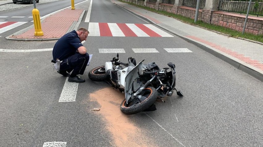 Tragiczny wypadek motocyklisty w Łękawie. Zginął mieszkaniec powiatu radomszczańskiego