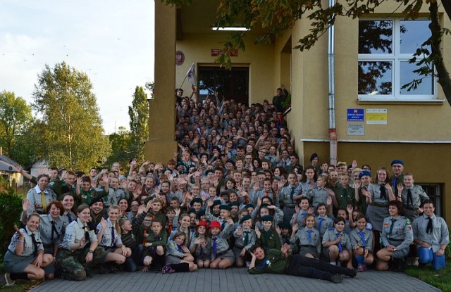 Uczestnicy XI Inowrocławskich Manewrów Harcerskich.