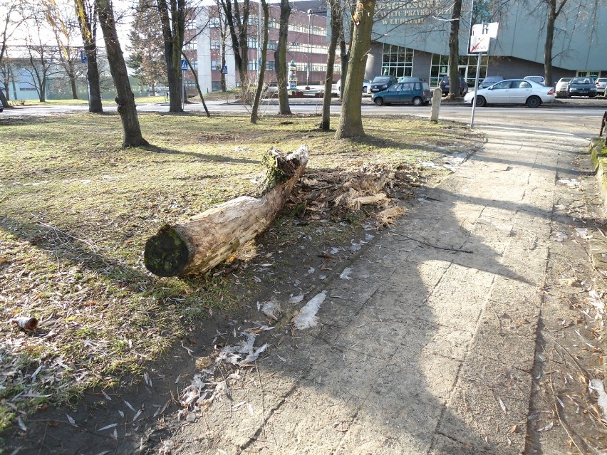 Zniszczony plac przy ul. Akademickiej