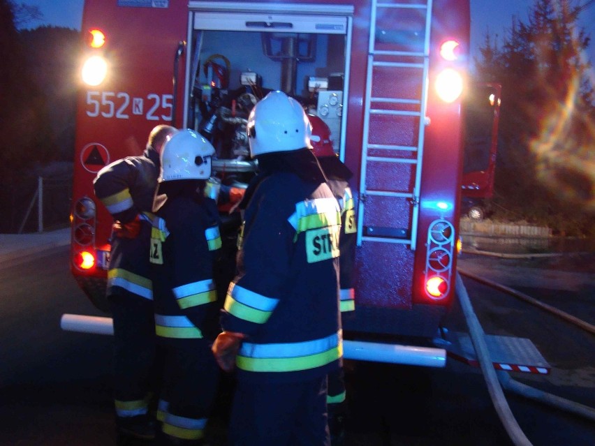 Akcja strażaków w Zagórniku koło Andrychowa