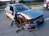 Wypadek na trasie S8. Jeden z kierowców wolał uciec z miejsca zdarzenia [ZDJĘCIA]