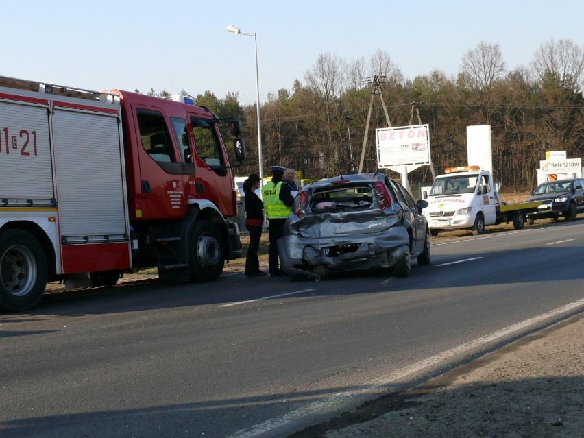 Wypadek na ul. Piłsudskiego w Bełchatowie