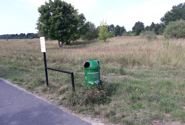 Tutaj stała ławka solarna.