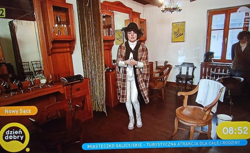 Miasteczko Galicyjskie na żywo w telewizji śniadaniowej. W roli głównej Dorota Gardias 